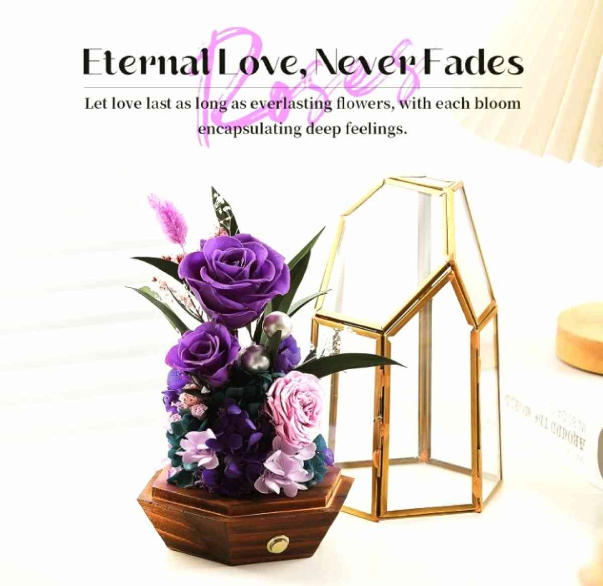 Flowers purple roses perfect gift for Valentines Day