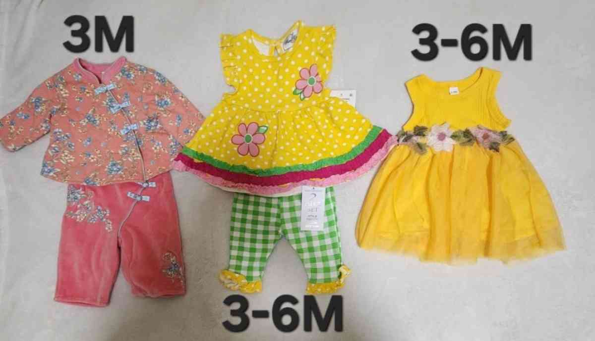 Baby Girl And Boy Clothes 6pc