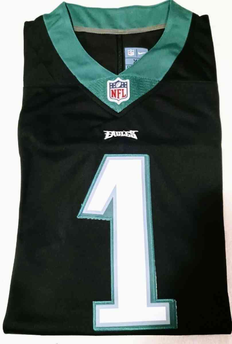 Jalen Hurts Eagles black jersey XL or Large Stitched