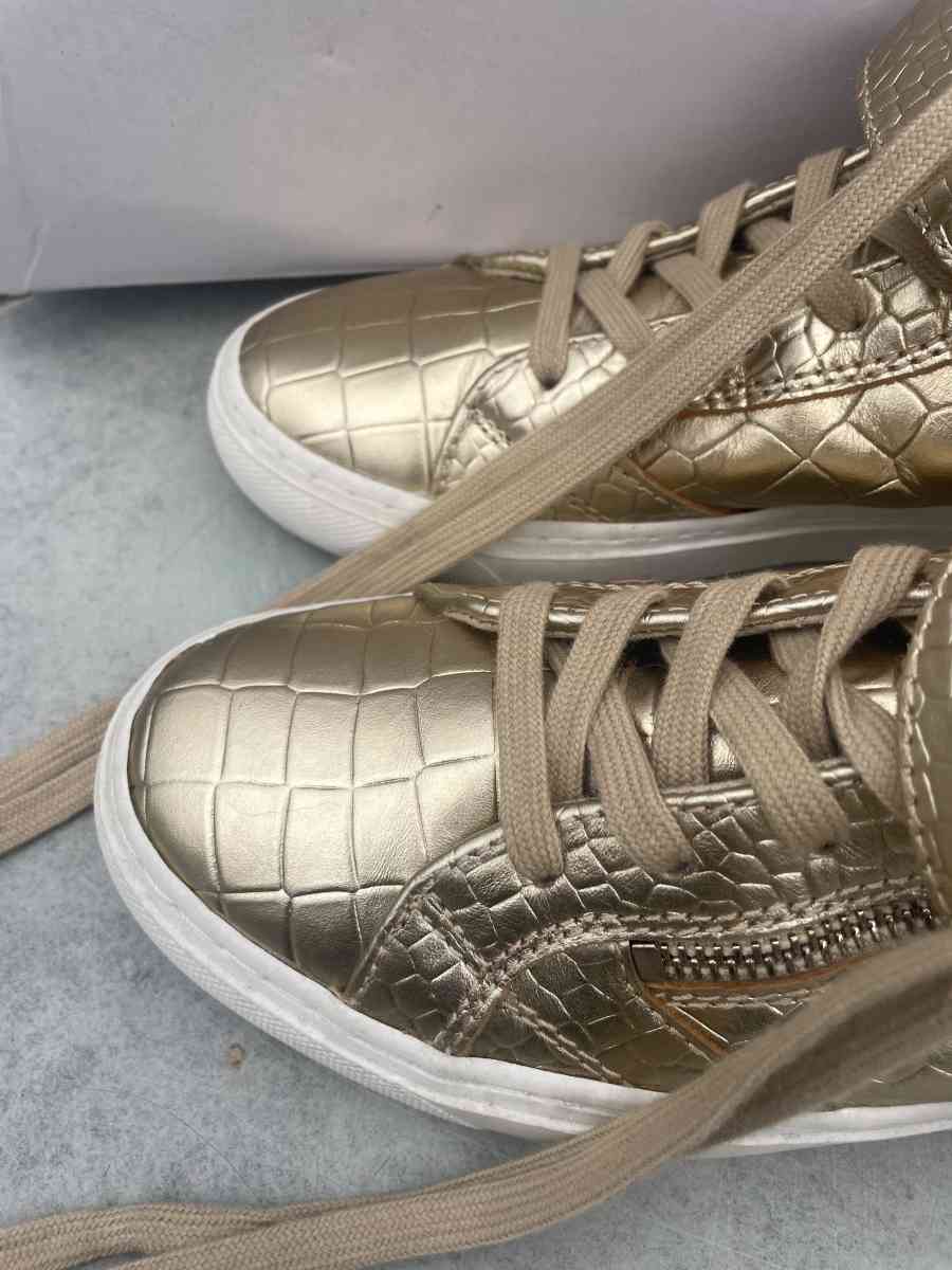 Like New Gold  Aldo High Tops