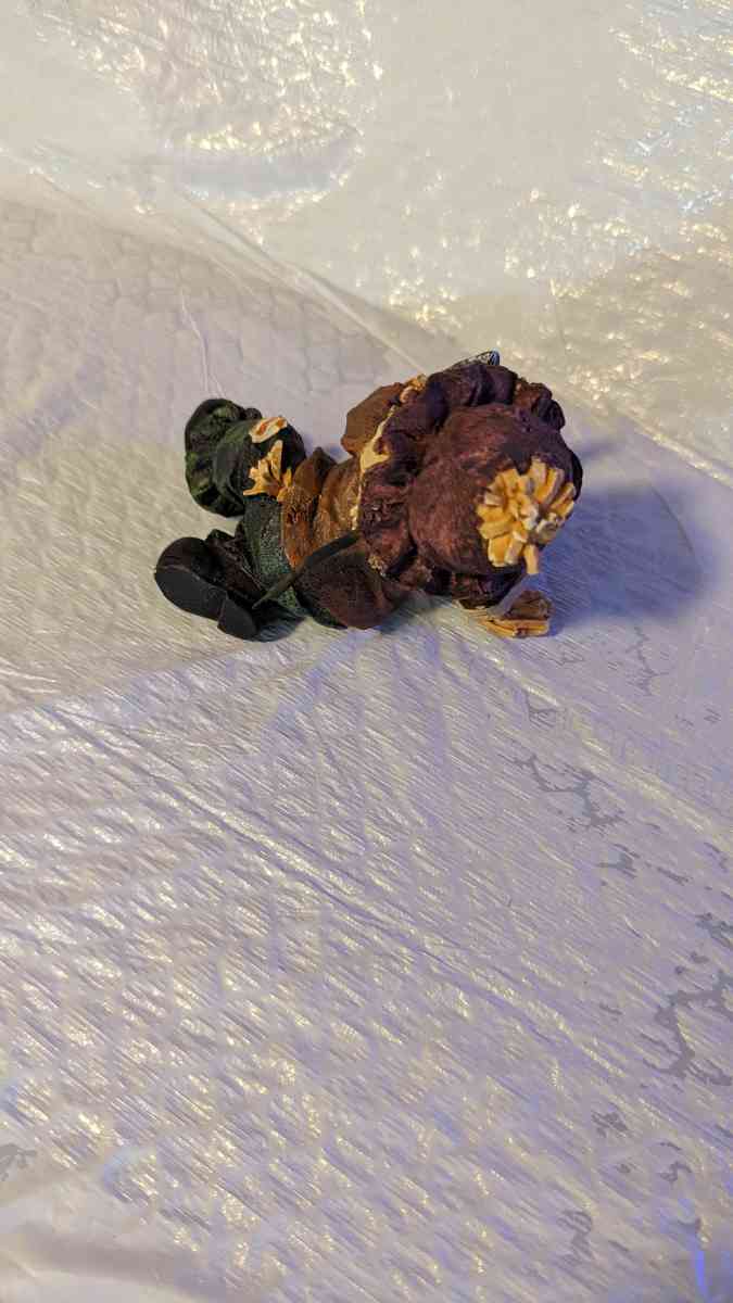 Resin Gardening Scarecrow Girl Figure