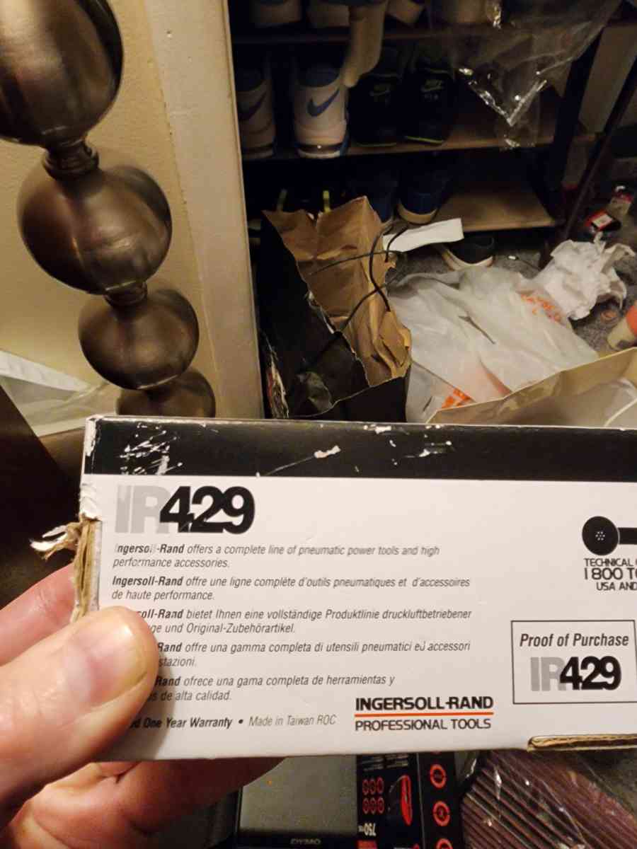 ingersoll rand Ir 429 air reciprocating saw