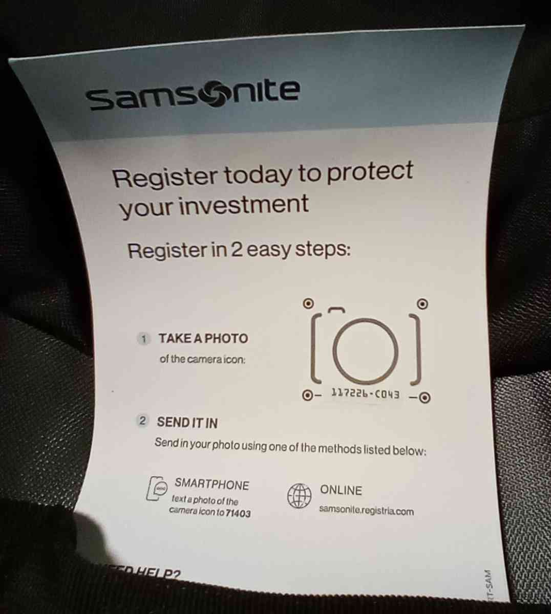 Samsonite NEW 2 Compartment Wheeled Duffle Bag