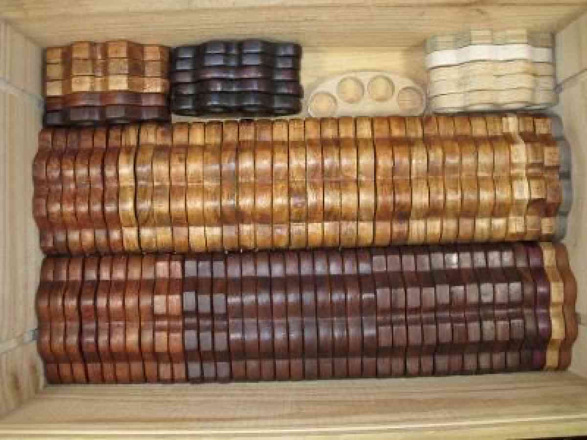 Wood Resin Keychain Handmade