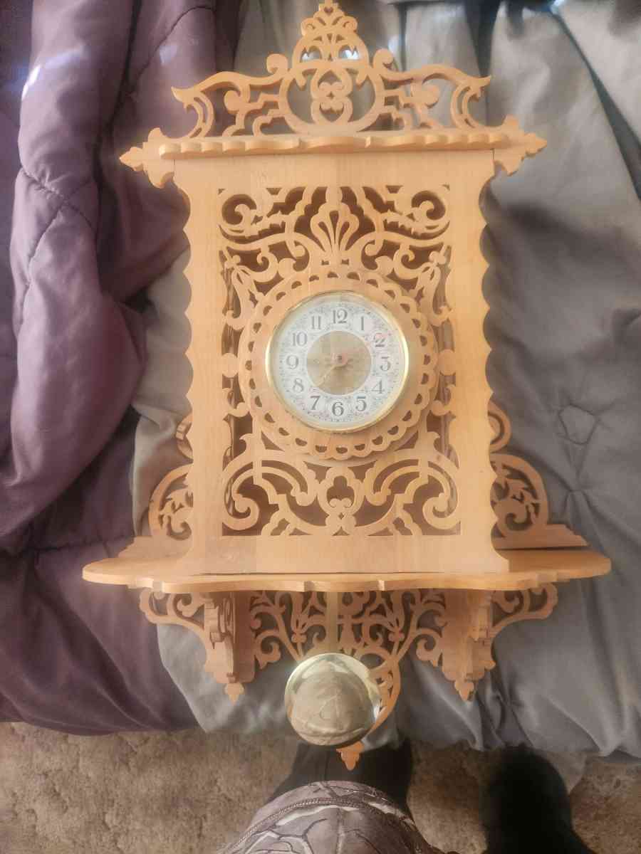 handmade wood clock
