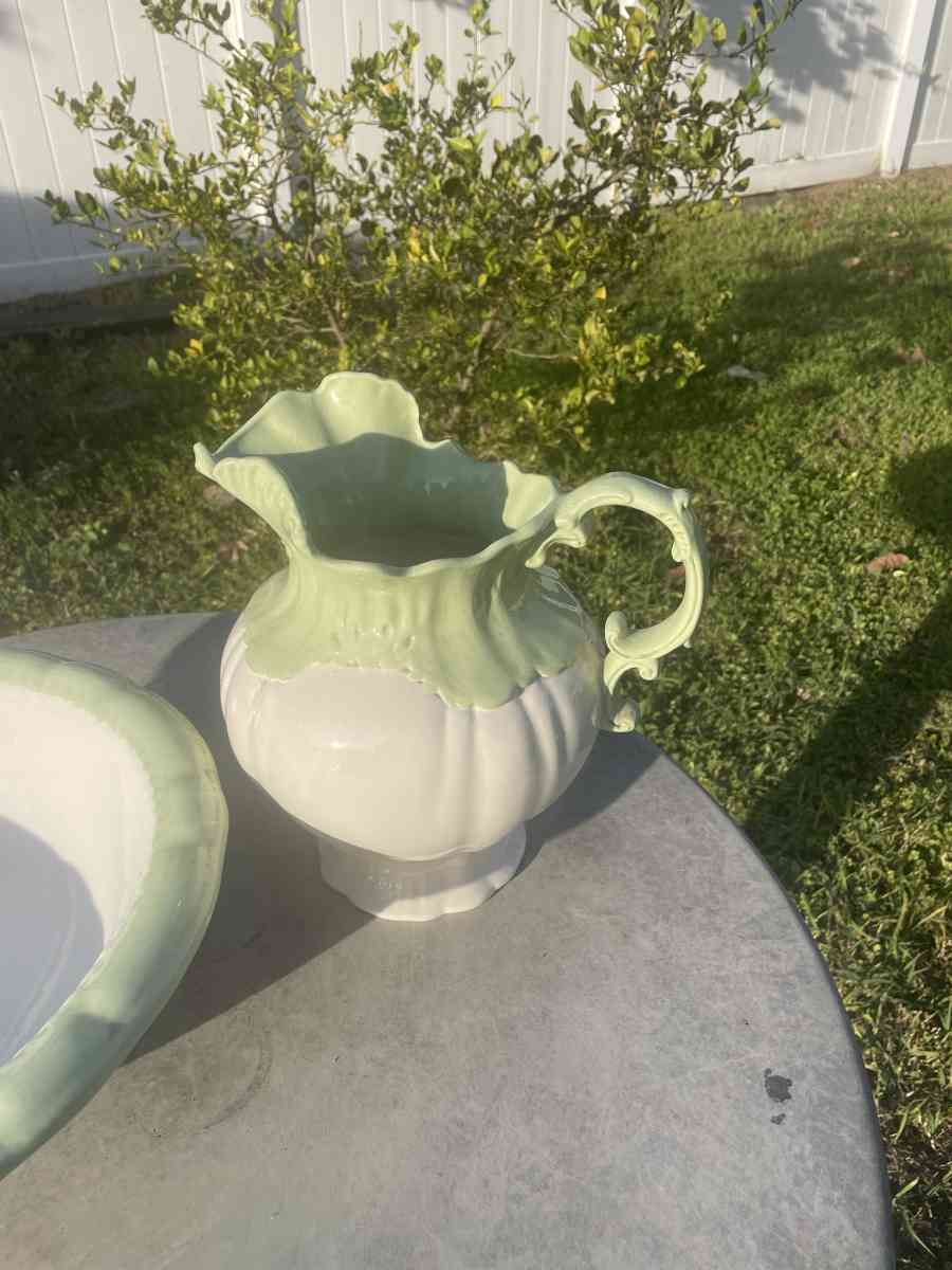 Vintage Pitcher And Bowl