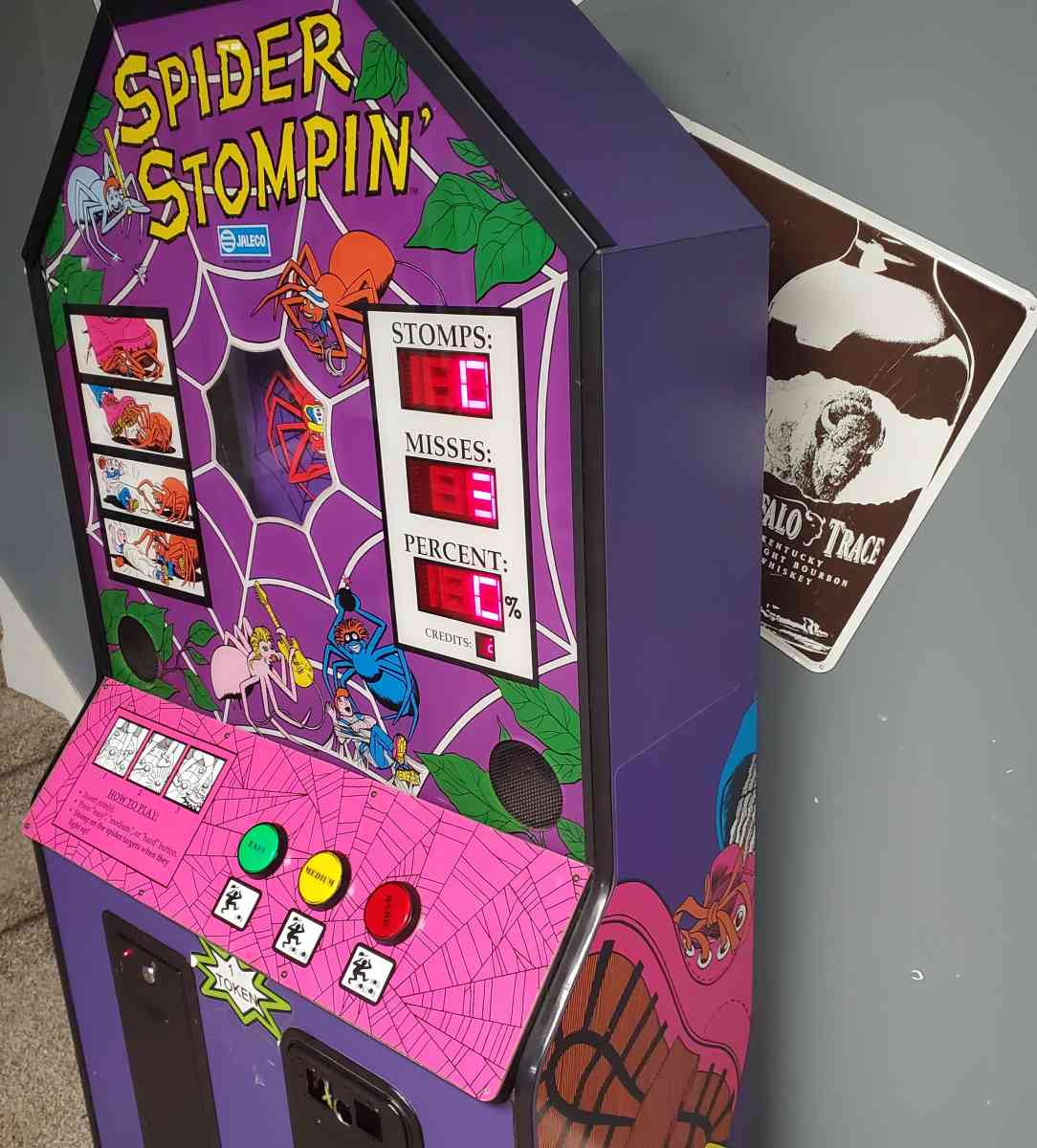 Spider Stompin Arcade Game By Jaleco  RRR Arcade