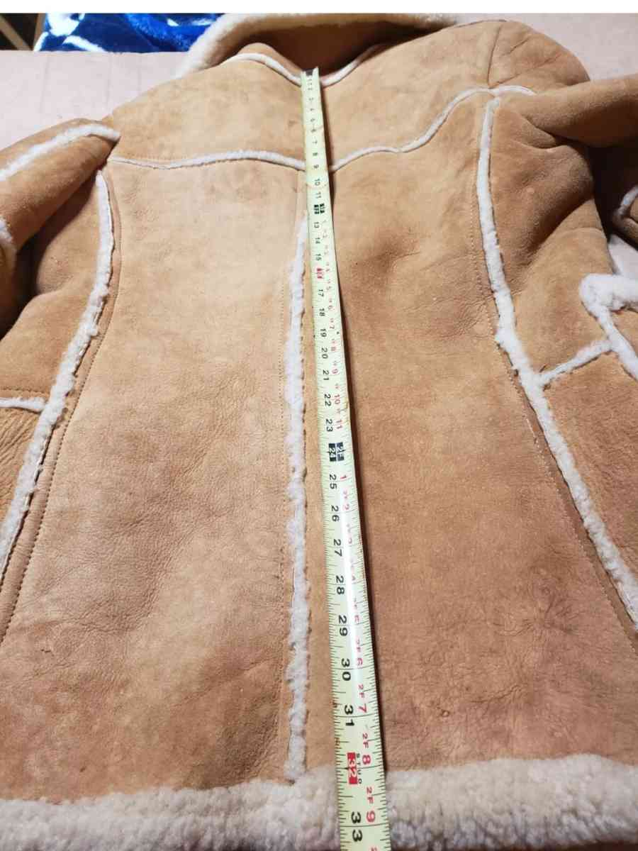 Vintage 70s Sears Leather Shop Mens Split Cowhide Rancher Co