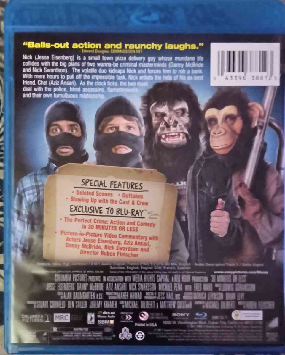 30 Minutes or Less bluray