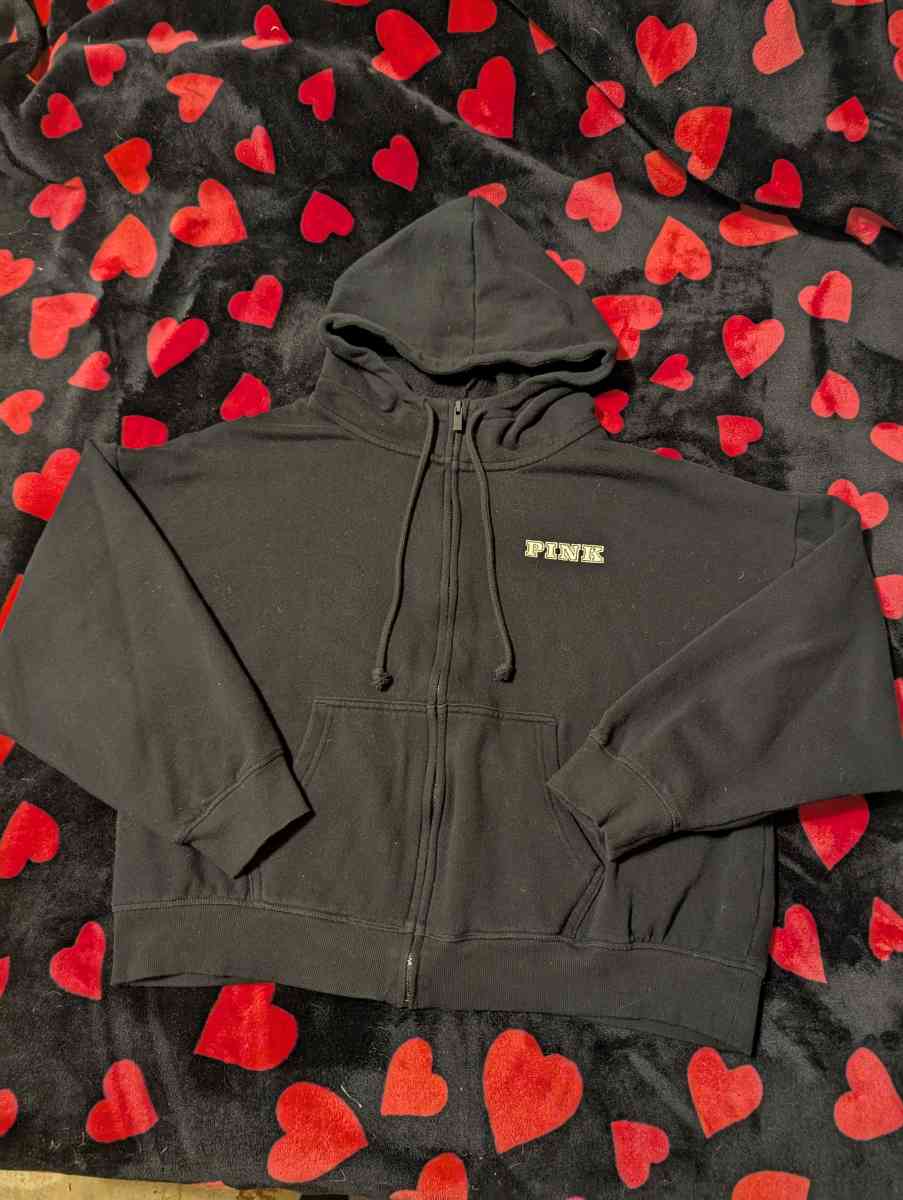 RARE Victoria Secrets Black And White Hoodie