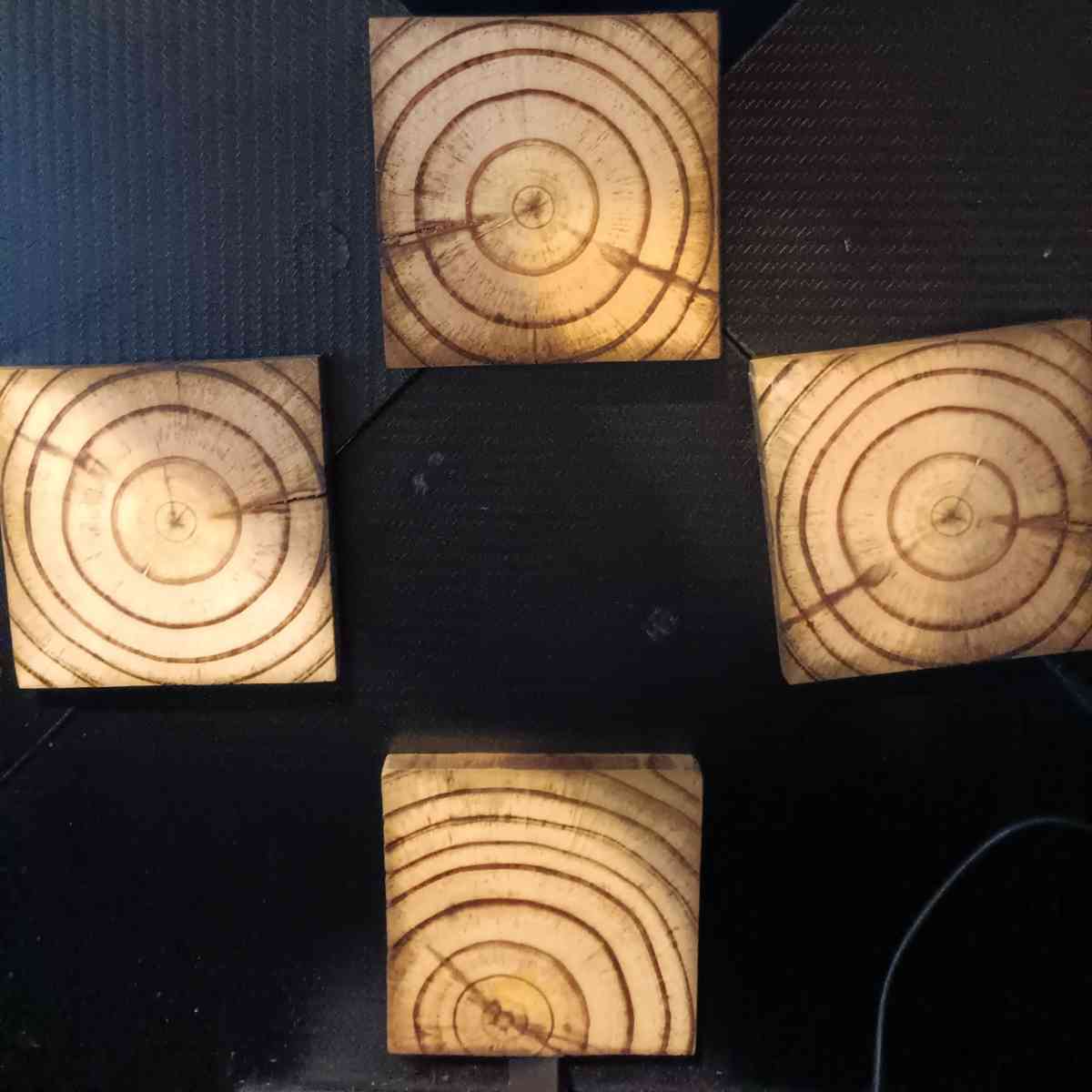 wooden table coasters