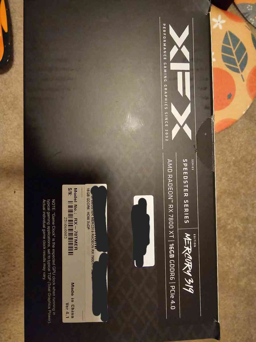 XFX AMD Radeon RX 7800XT Speedster MERC 319