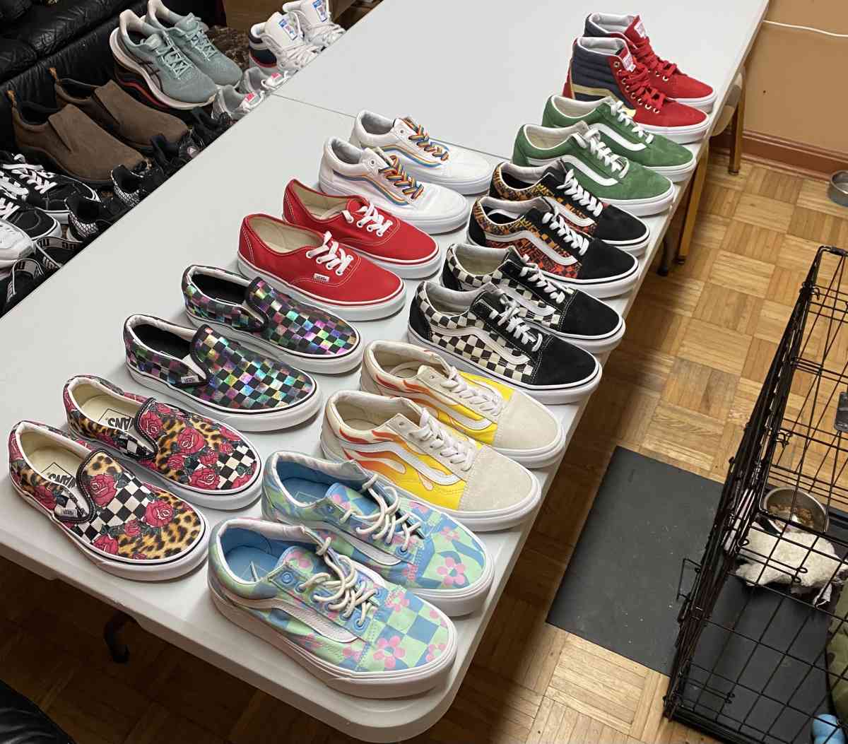 10 Pairs Womens Vans Sneaker Bundle Size 7
