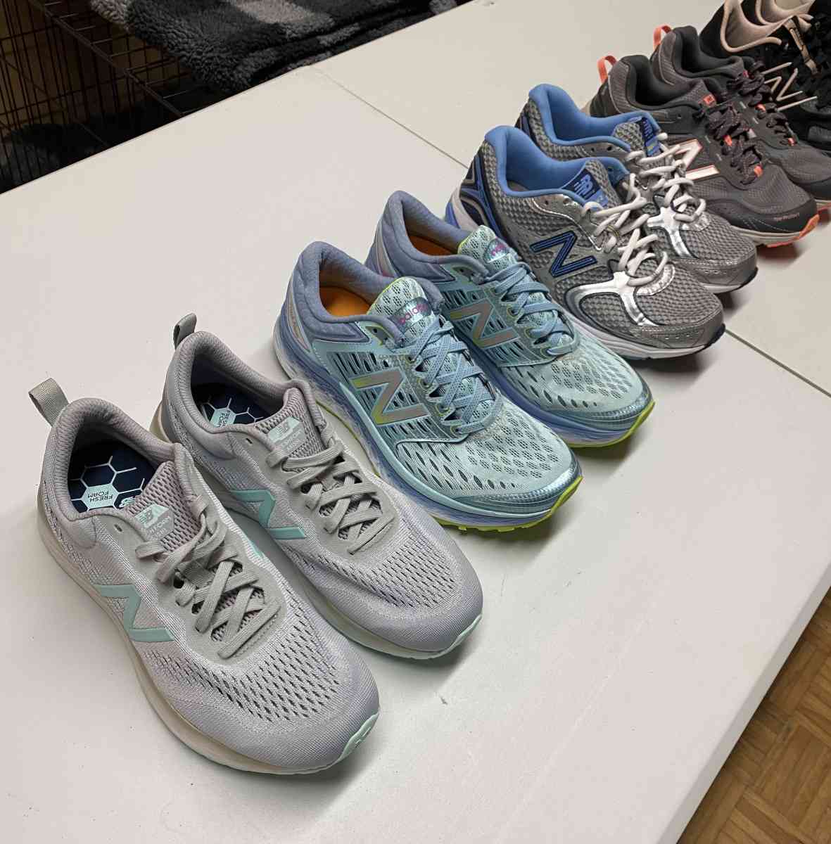 6 Pairs Womens New Balance Sneakers Bundle 9 and 9 Half