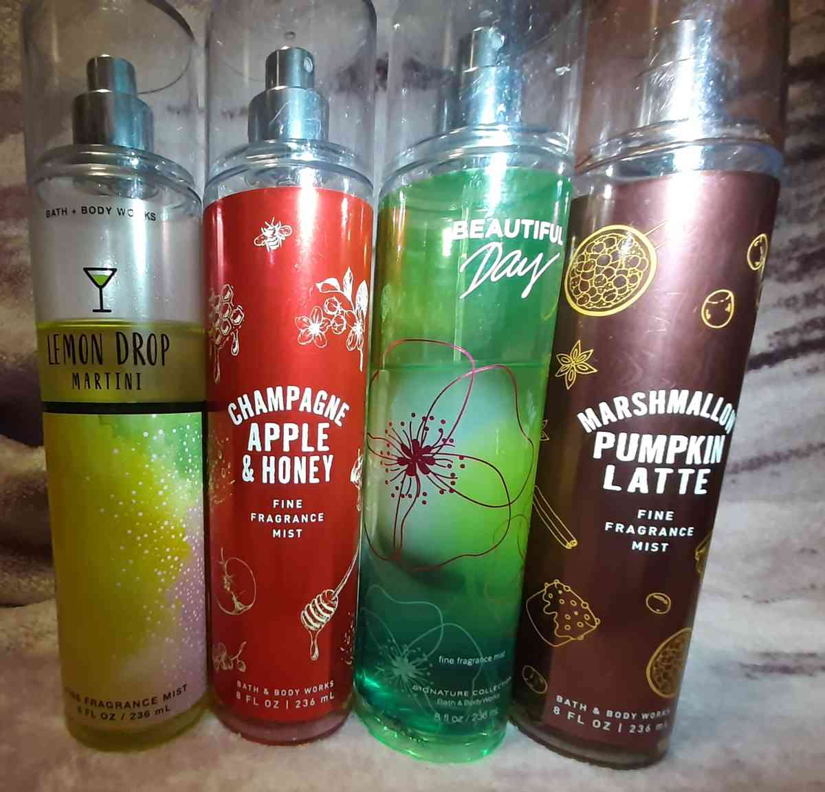 47 bottles of Bath and Body Works and Victoria Secret Sprays