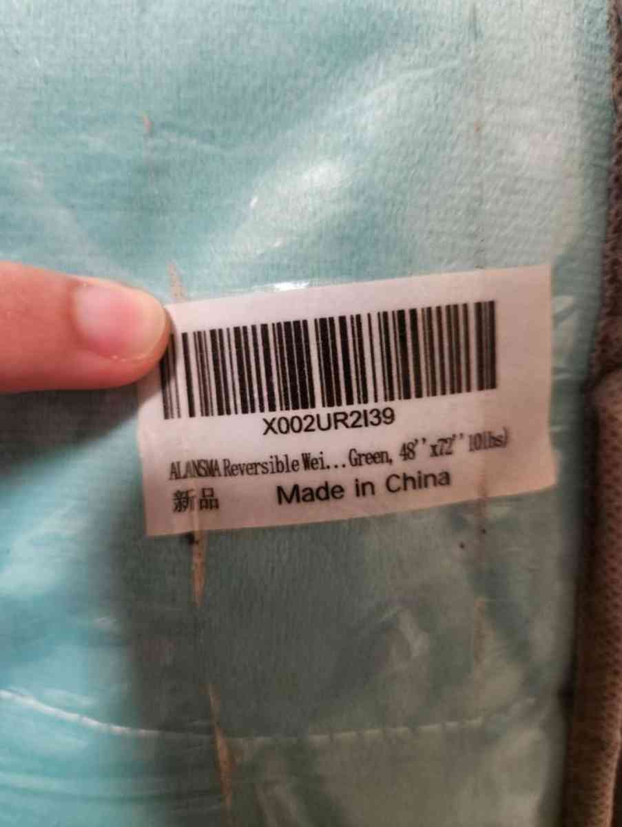 10lbs Green Reversible Weighted Blanket