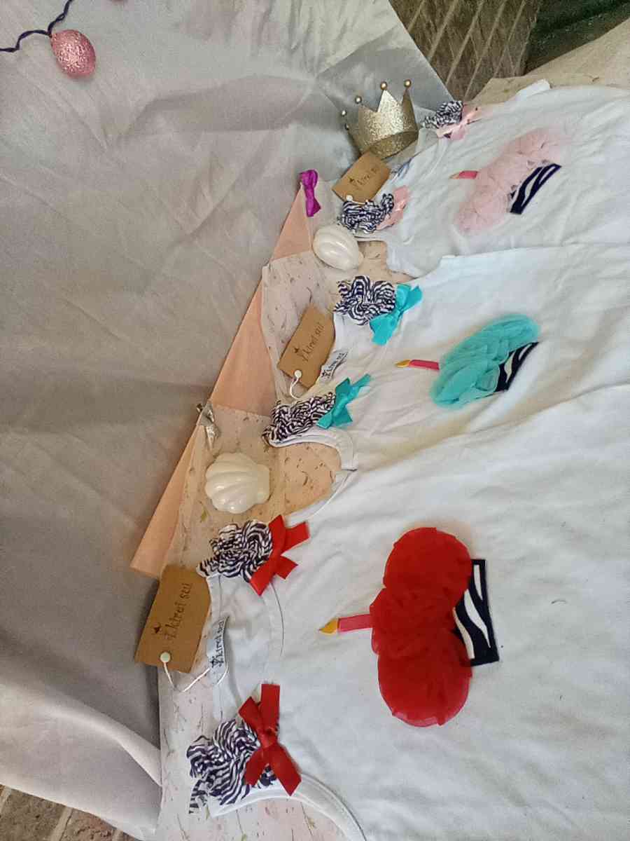 Birthday Girl Tanks Red Teal Lt Pink NWT