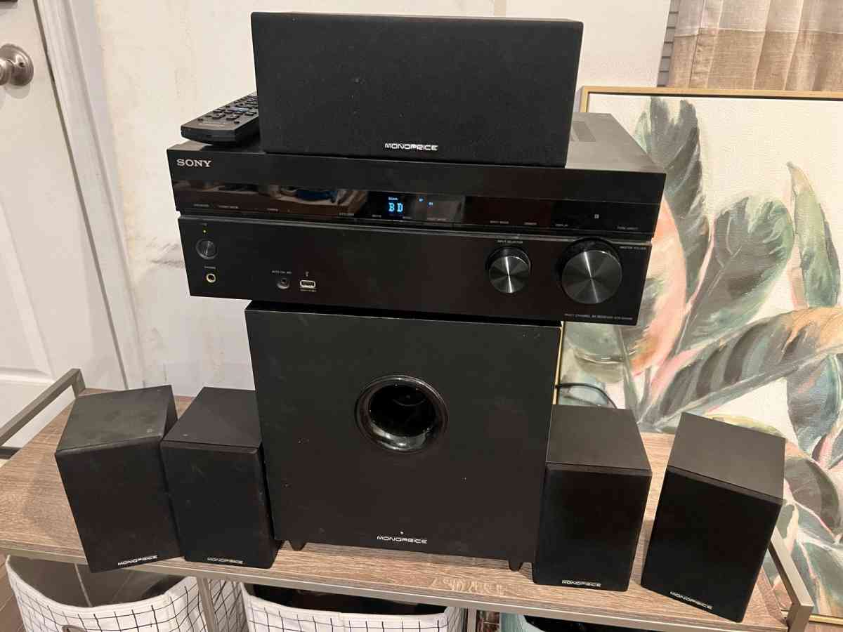Sony Powered SubwooferSony  Receiver  Shelf SpeakersSony  Sp