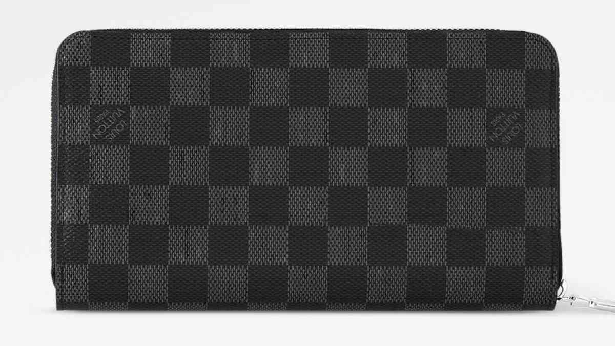 leather wallet checkerboard