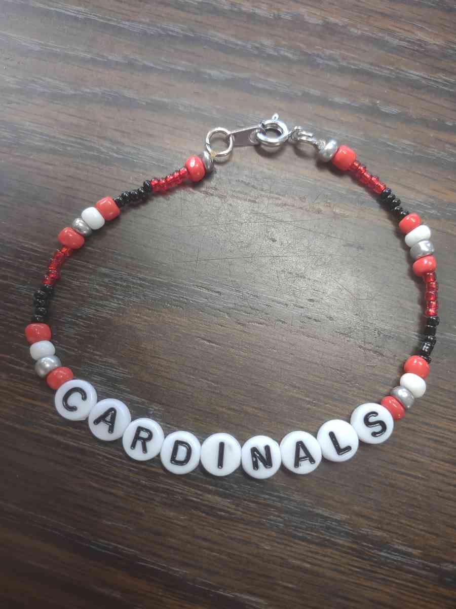 beaded bracelet cardinals