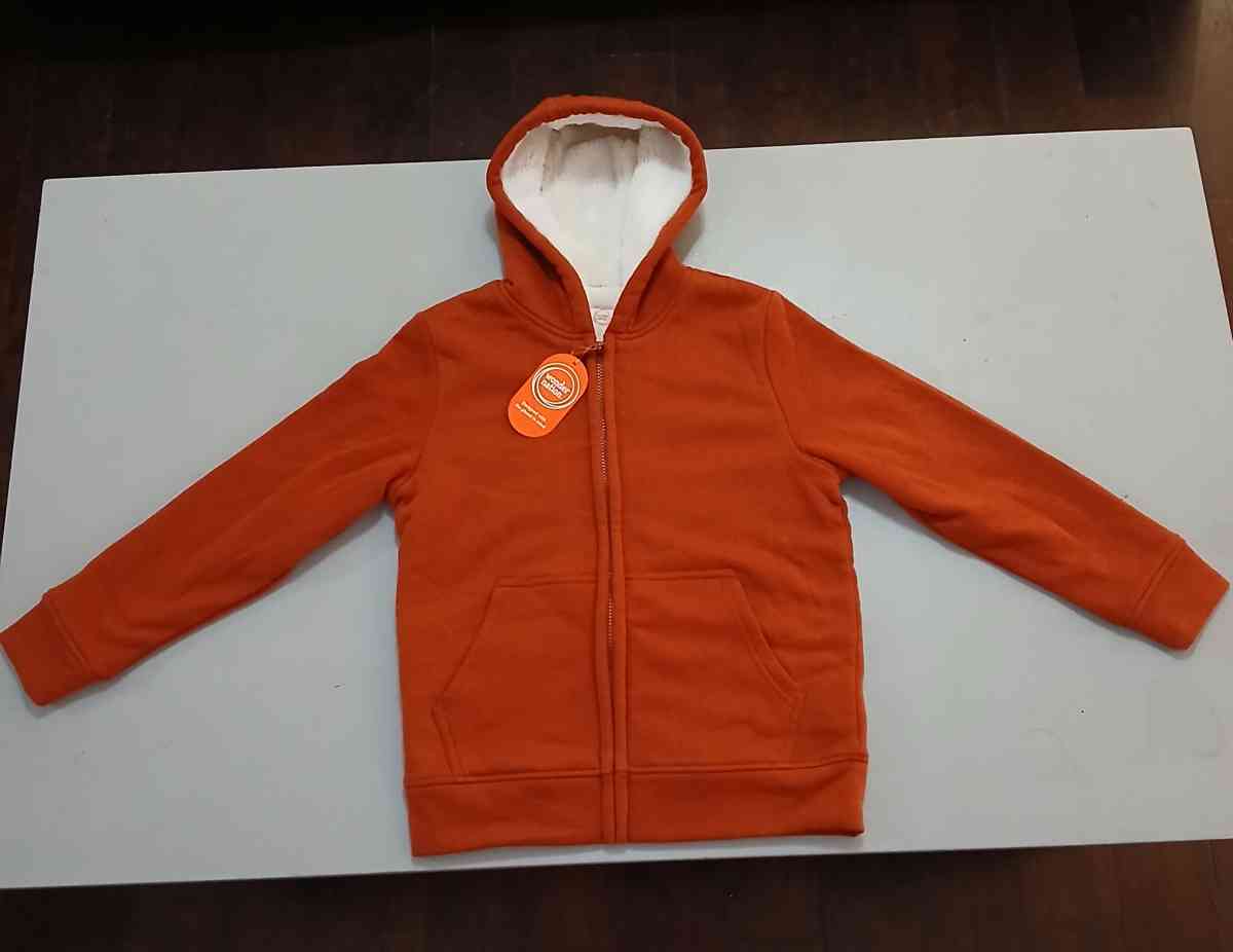 Wonder Nation orange hoodie for kids size L
