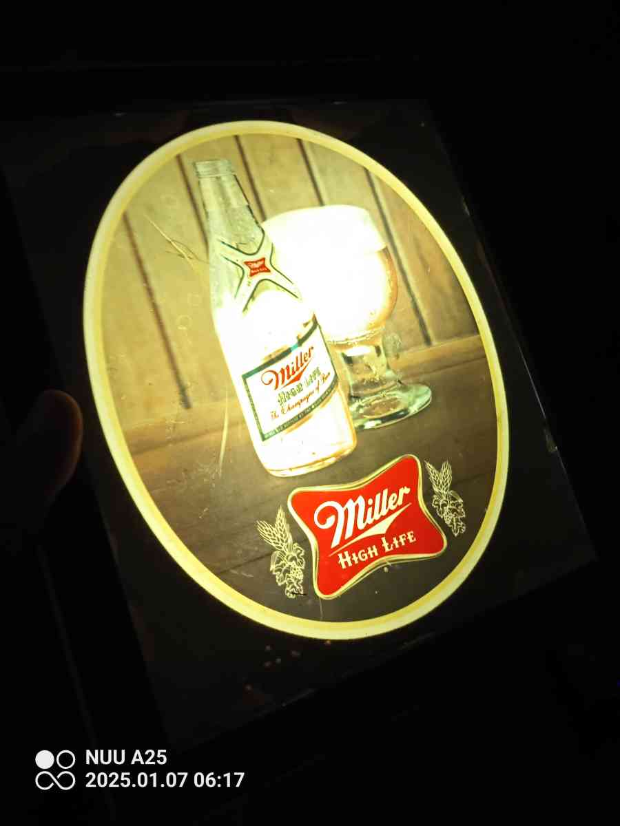 vintage light beer signs