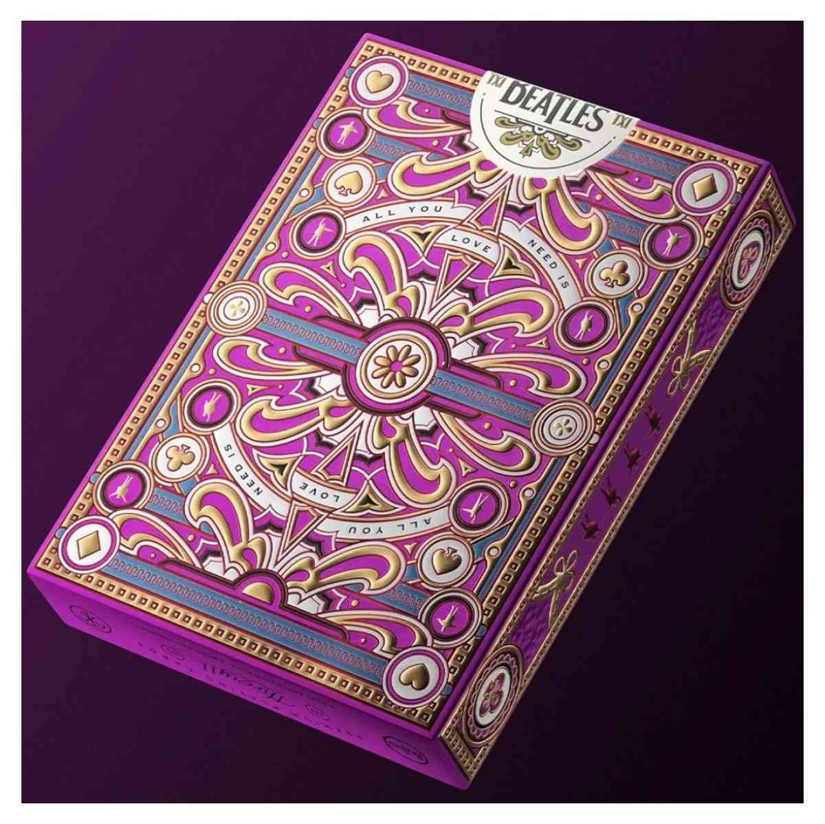 New The Beatles Premium Playing Cards  Pink Deck