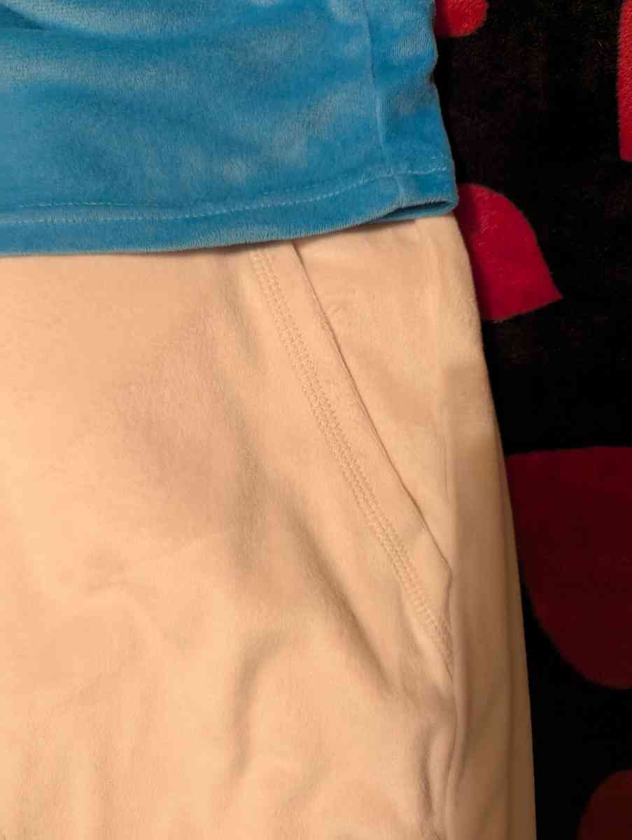 Juicy couture velour track suit blue and white