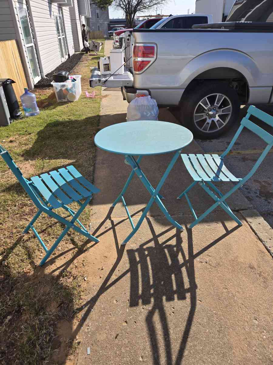 Outside cable and chair