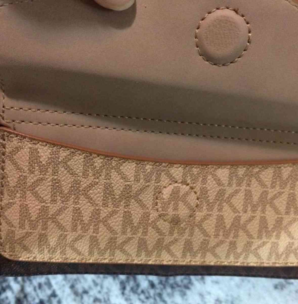 Michael Kors Fanny pack Belt Bag Leather Brown Signature MK