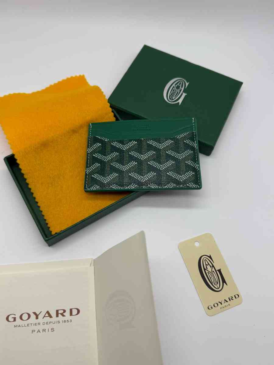 Green Goyard Card Holder
