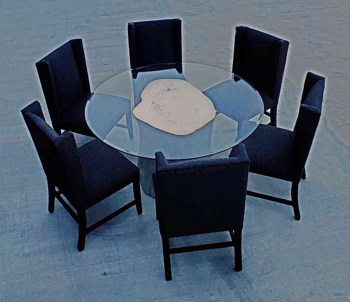 Glass Dinning Table Seats 6