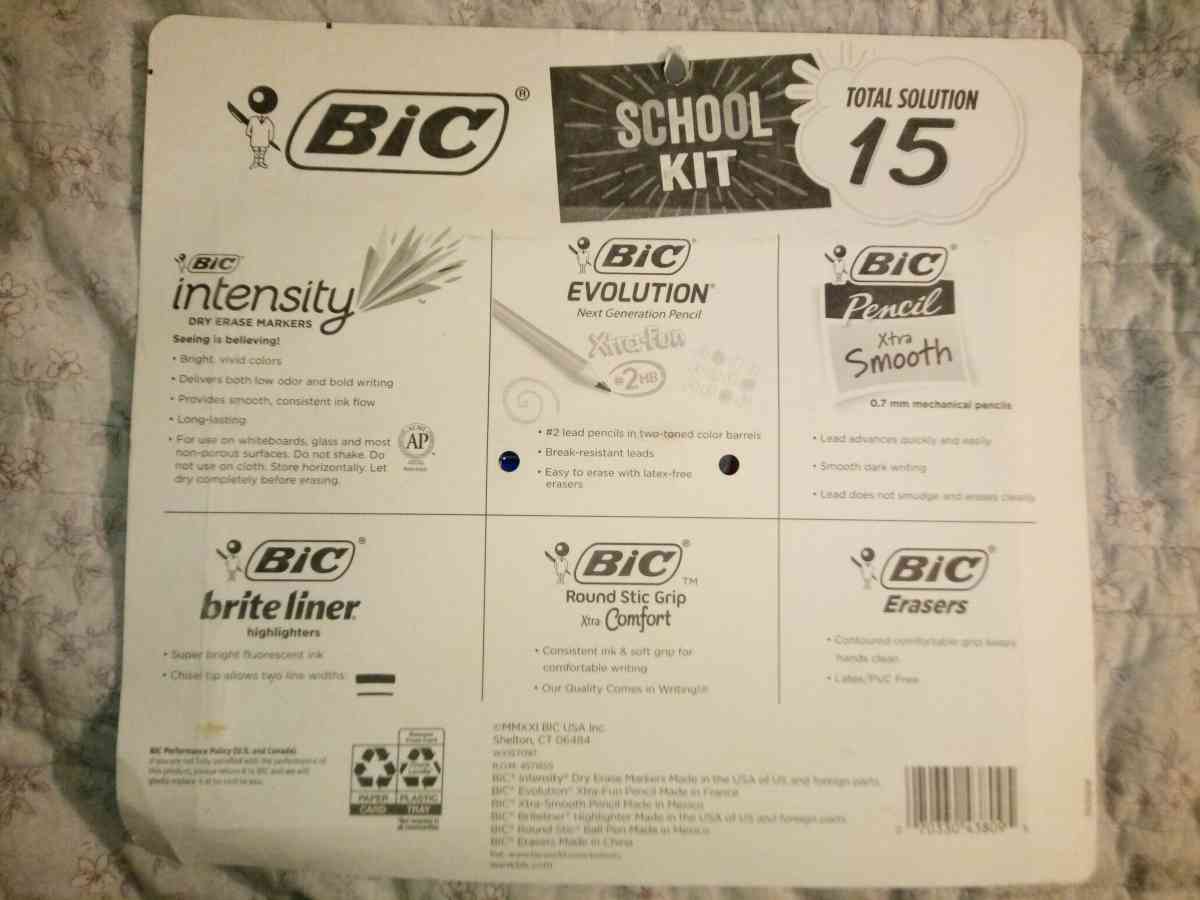 bic school kit