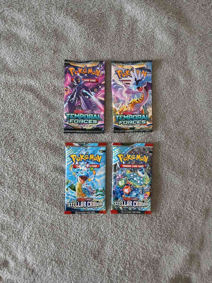 9 Pokemon Trading Cards Booster Packs 10 Cards