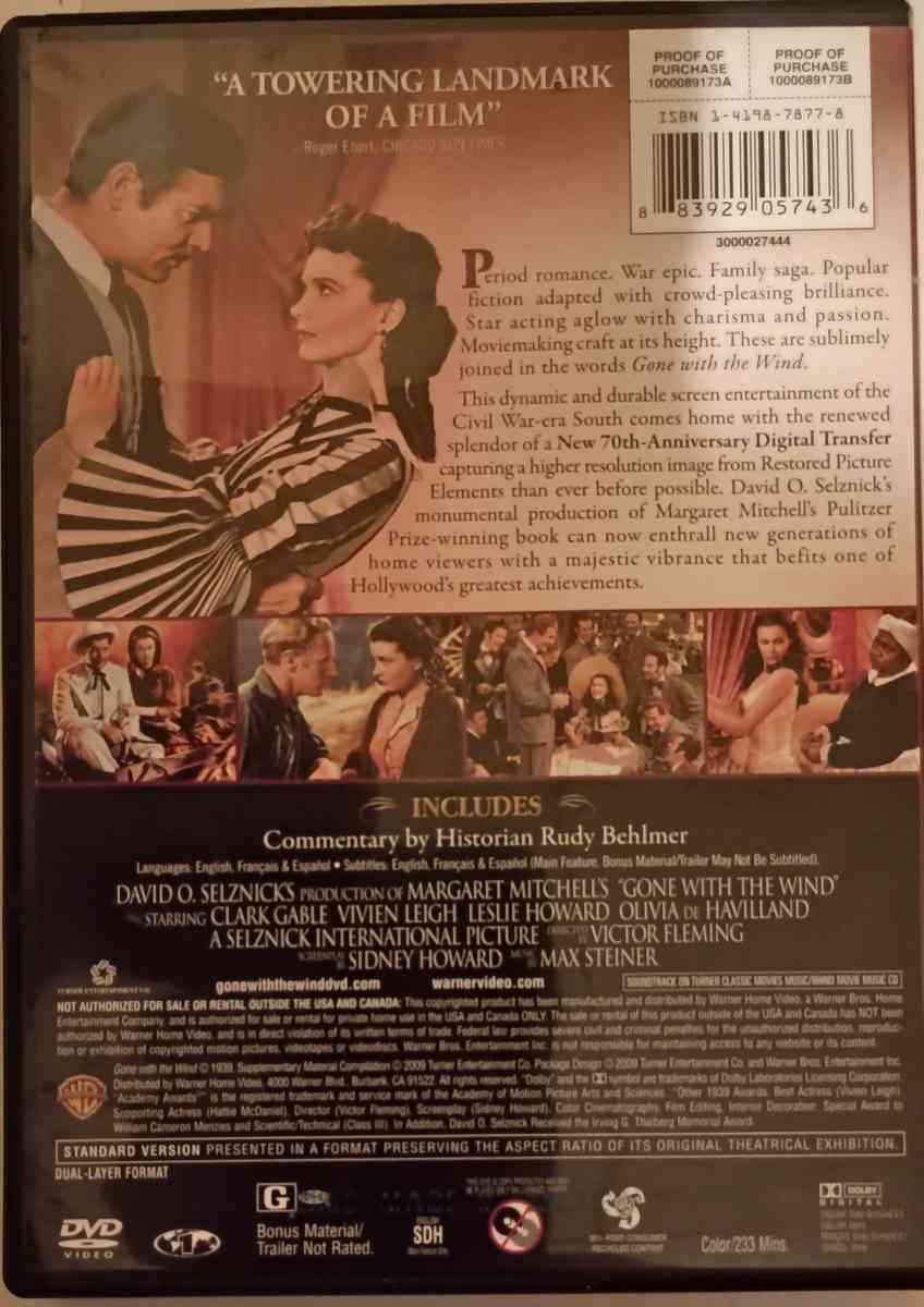 Gone With the Wind DVD