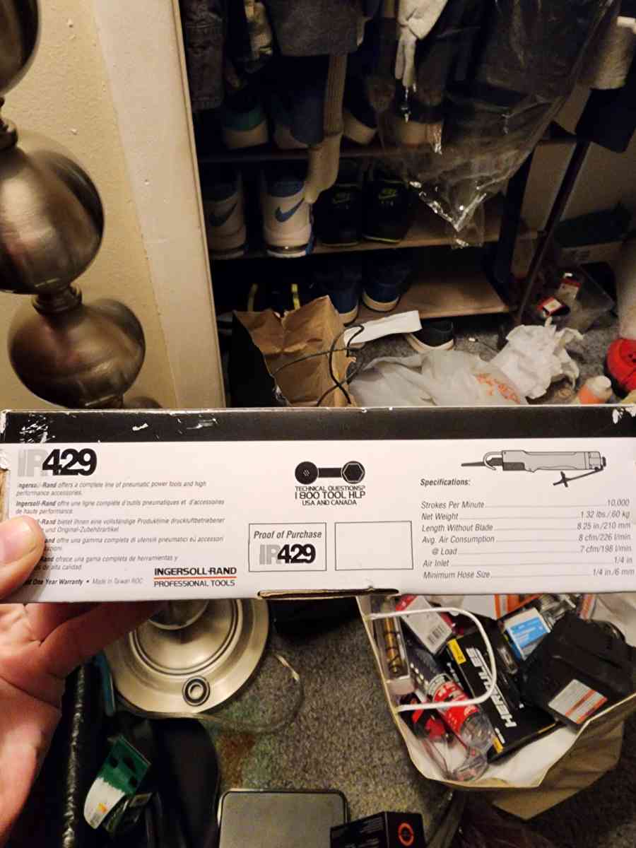 ingersoll rand Ir 429 air reciprocating saw