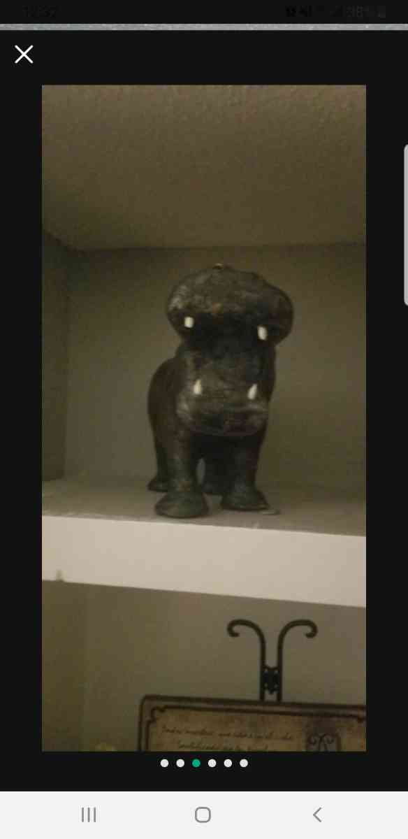 hippopotamus leather wrapped hippopotamus