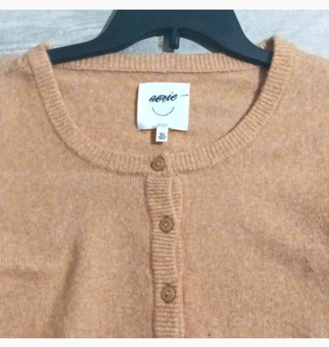 cute simple orange cardigan soft warm