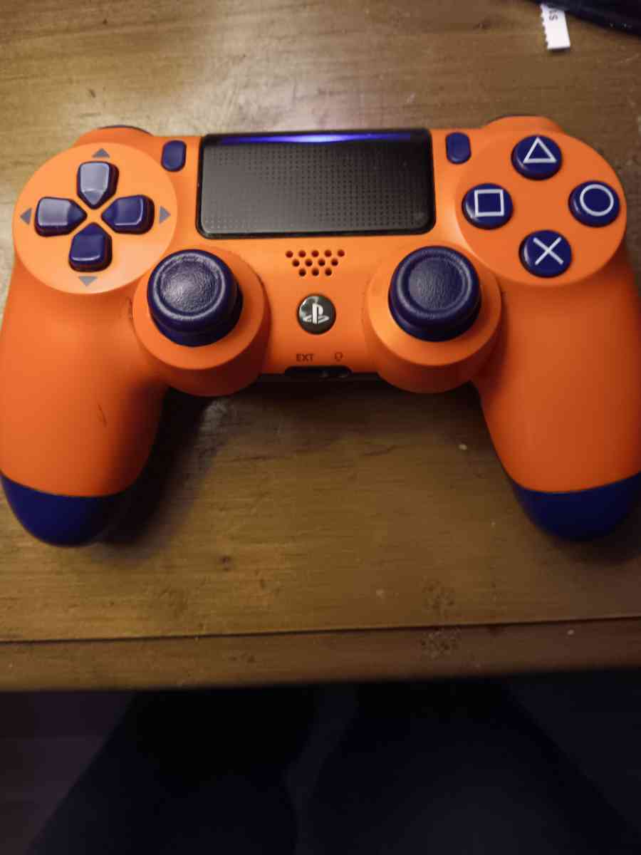 ps4 controller orange works great condition