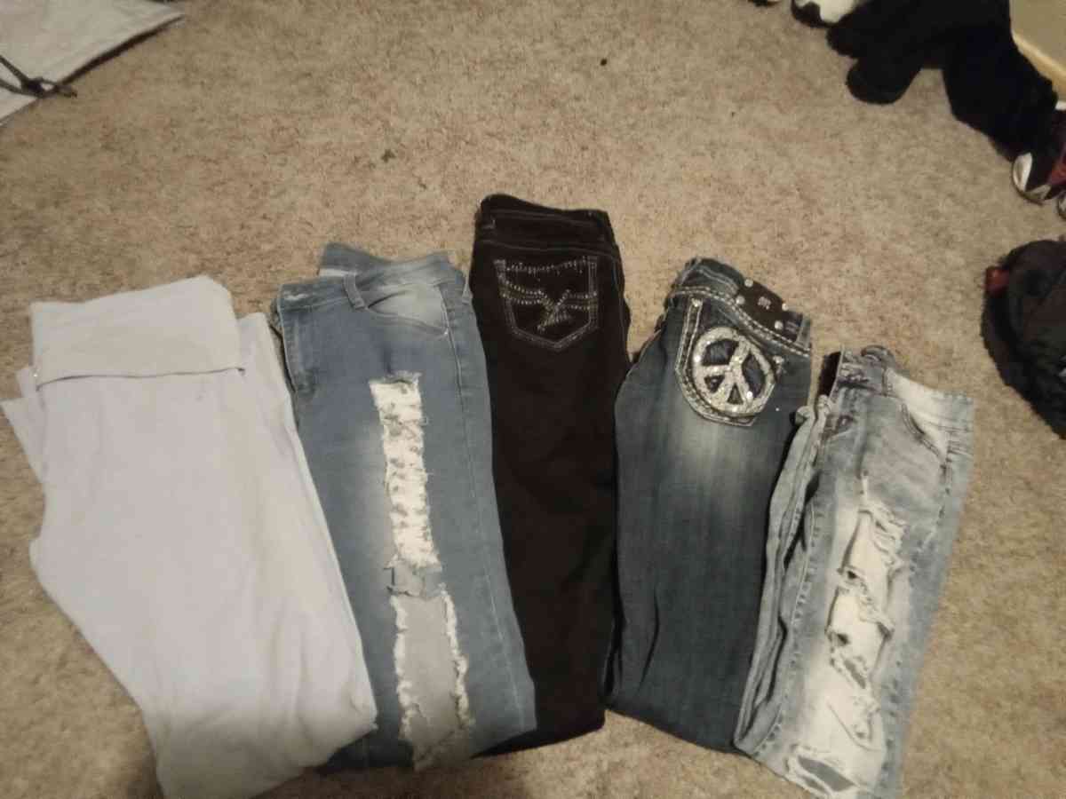 Womens Jeans 5 pairs size 29 30 Brand names