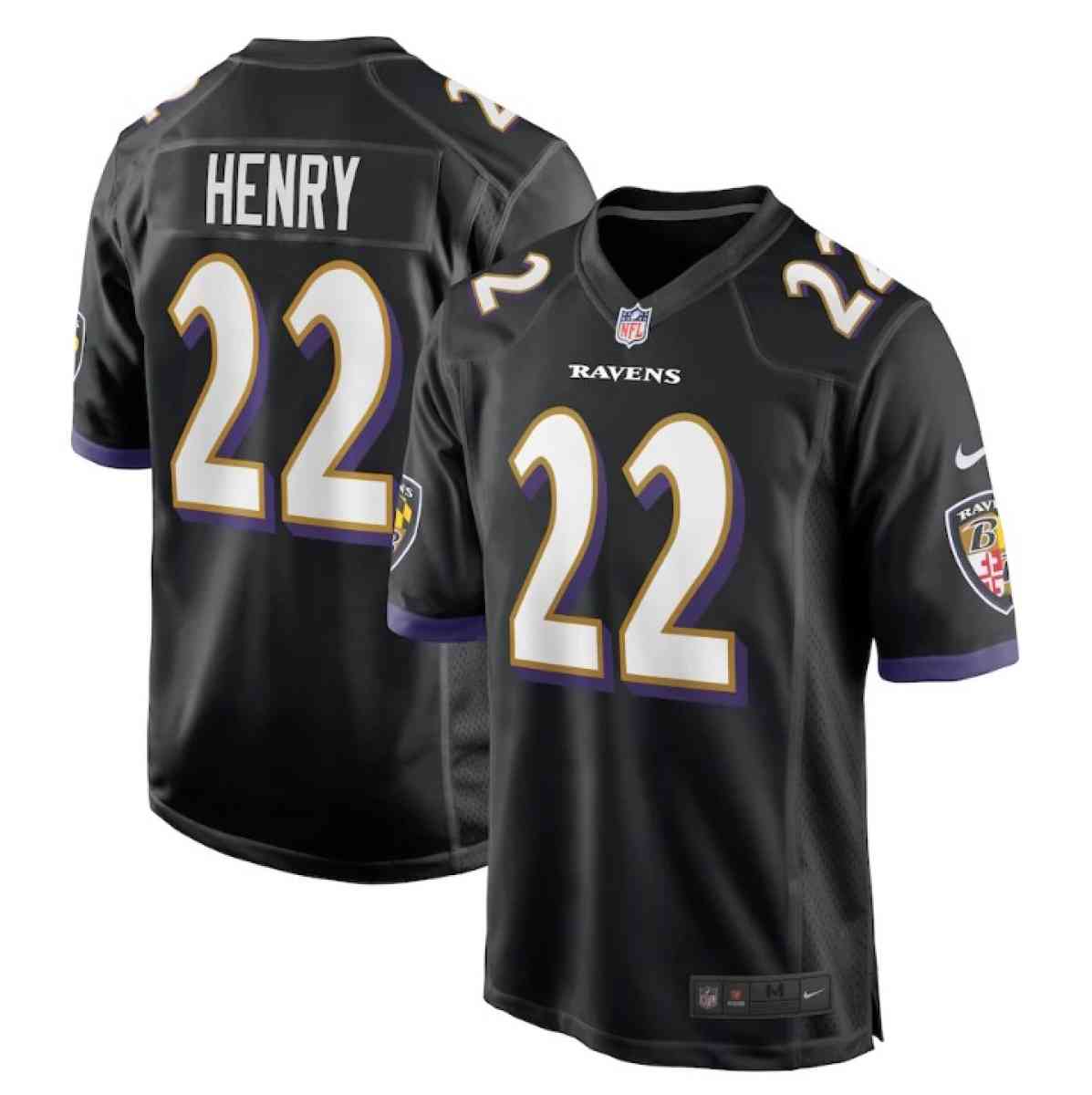 Derrick Henry Ravens jersey XL or Large Large Stitched