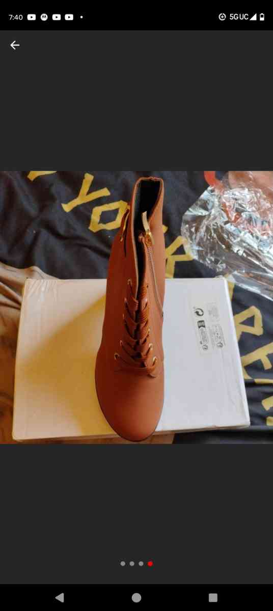 Brown High Heel Ankle Boots