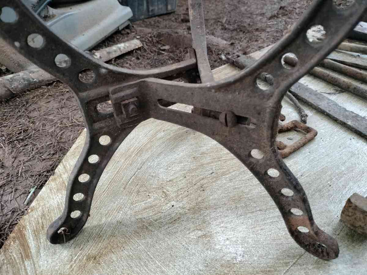 old hot water heater stand