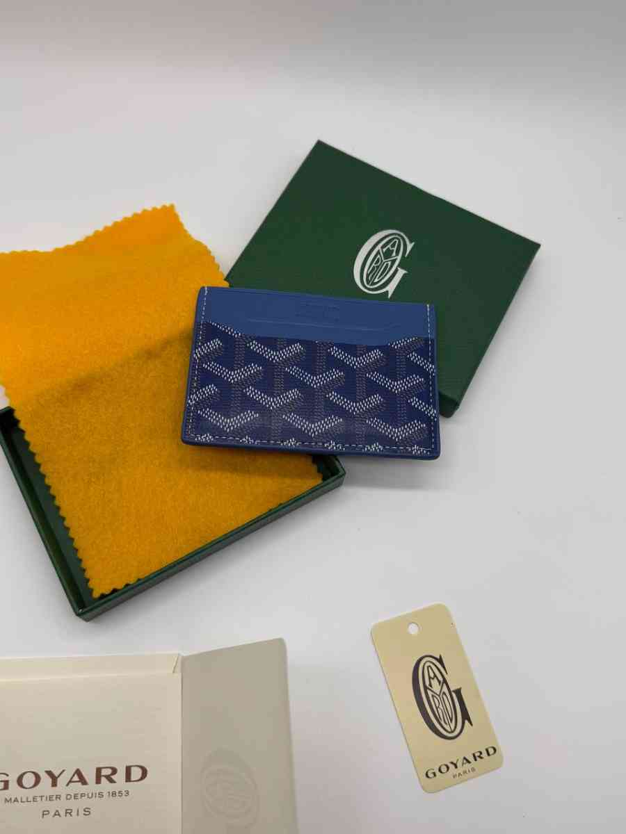 Blue Goyard Card Holder