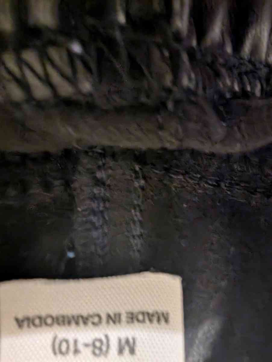 Black Faux Leather Skinny Pants