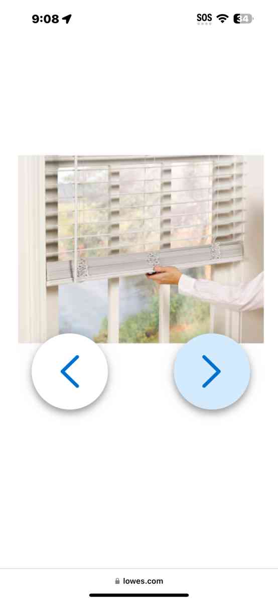 Allen Roth 2 in room darkening faux wood white 34 64 blinds