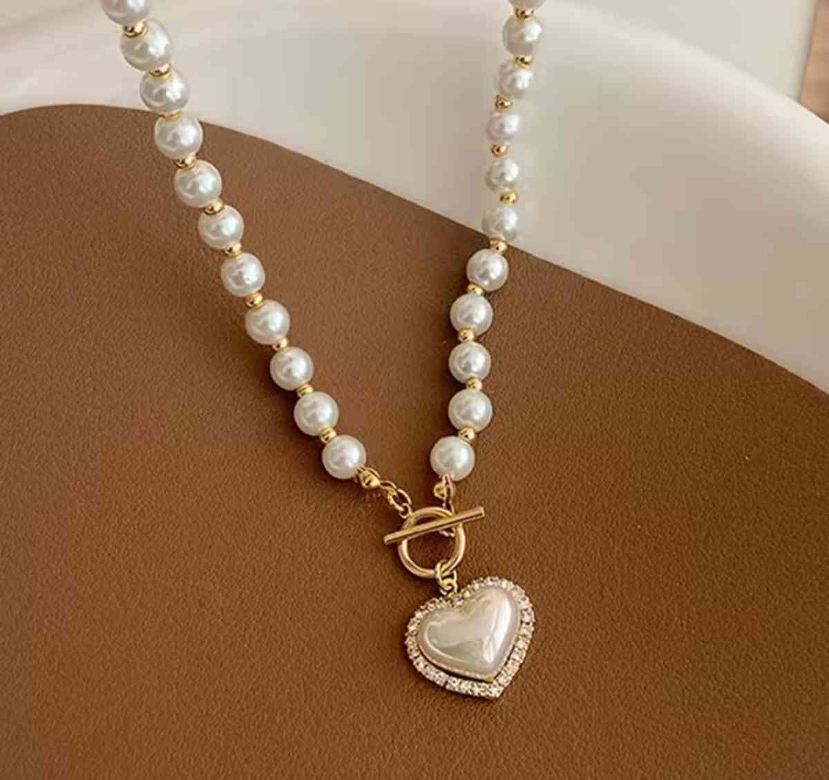 Pearl Heart Necklace