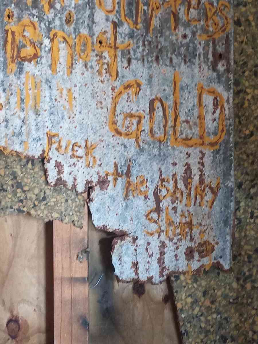 Tin roof Sign from 1930s