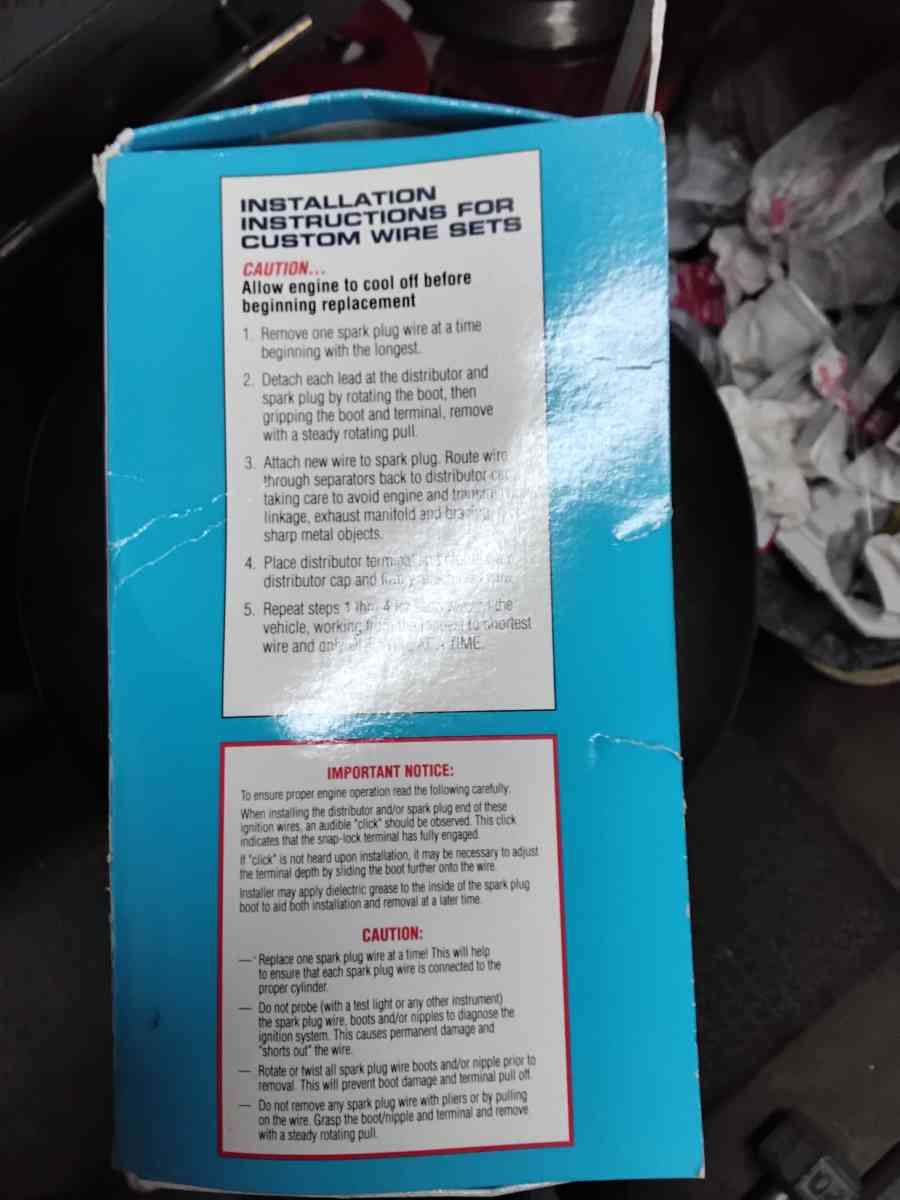 Ford Mustang Spark Plug Wires For 46L Motor Brand New