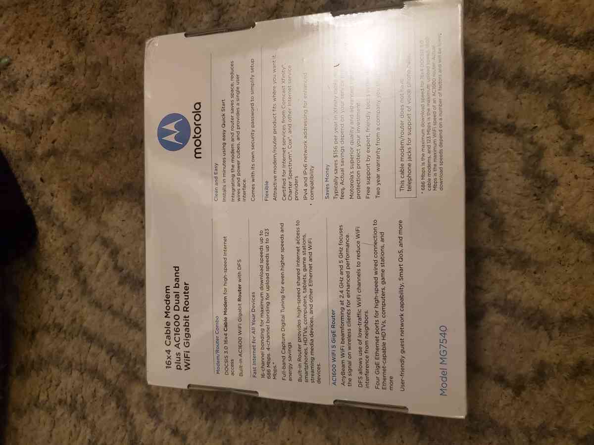 Motorola Modem Router Combo